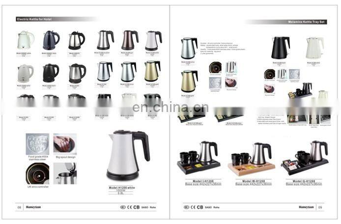 Hotel Water electric kettle price stainless steel 304 wholesales