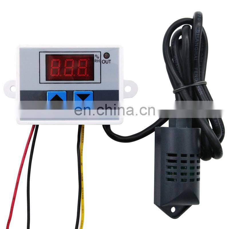 XH-W3005 Digital Humidity Controller 220V 12V 24V Hygrometer Humidity Control Switch 0~99%RH Hygrostat with Humidity sensor