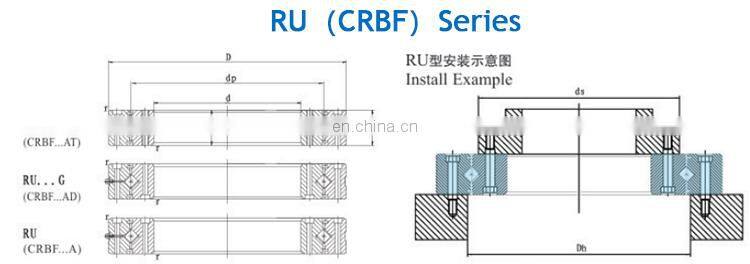 RU42/CRBF2012AT speed bearing industrial robot bearing cross roller bearing