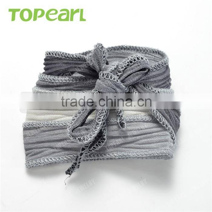 Topearl Jewelry Freshwater Pearl and Silk Ribbon Bracelets World Best Bracelets for Women CLL154