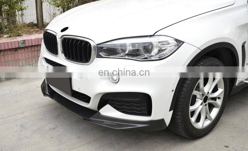 Runde Suitable For 15-18 Bmw X6 M-tech Carbon Fiber Front Lip Spoiler Front Shovel