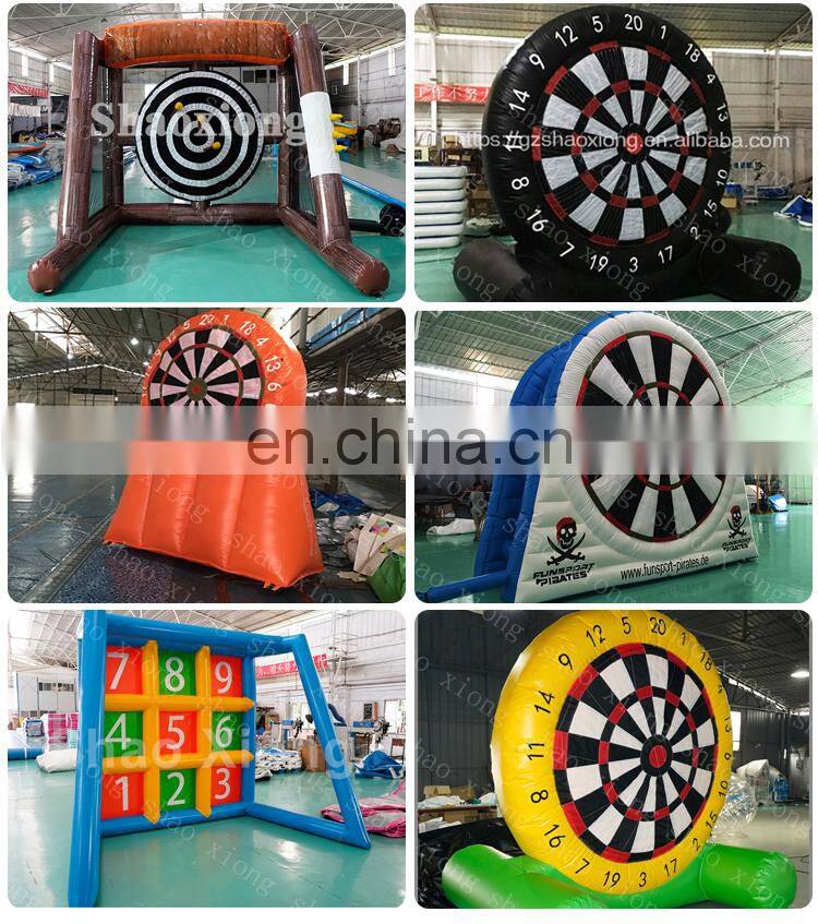 Outdoor Sports Inflatable Football Golf Dart Board Stands Games for Shooting
