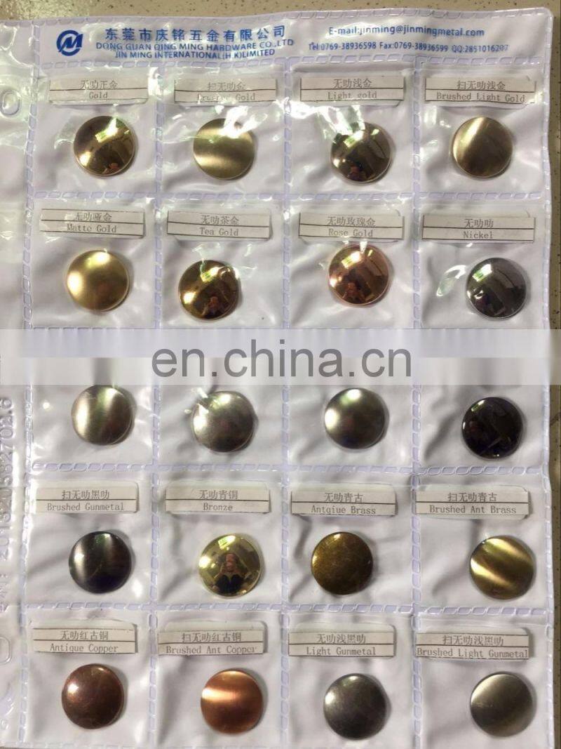 20mm Black Metal Hidden Press Snap Button