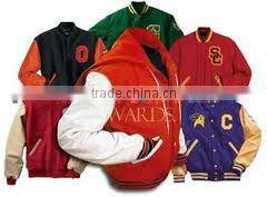 College jackets with custom student name and college logo