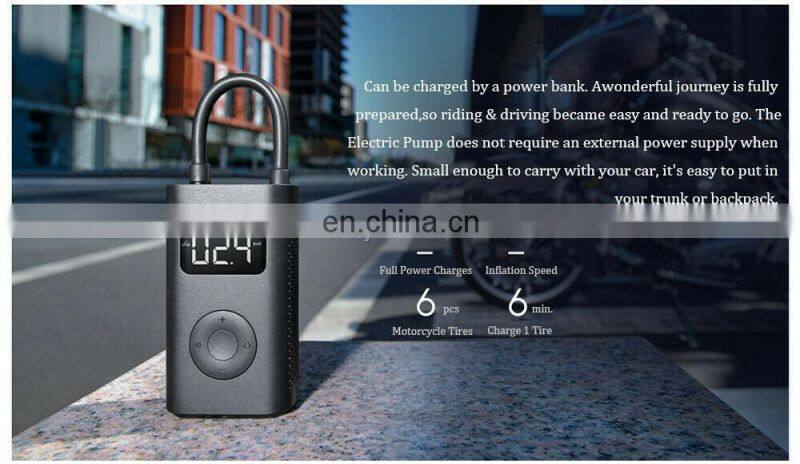 Original mi Electric Air Pump Mijia Rechargeable Inflator 0.2-10.3bar/3-150psi Inflation Pressure mi Portable Air Pump