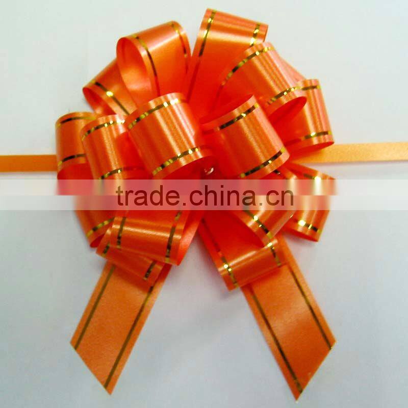 PP Red PomPom Pull Bow for Decoration,Ribbons and Bows for children