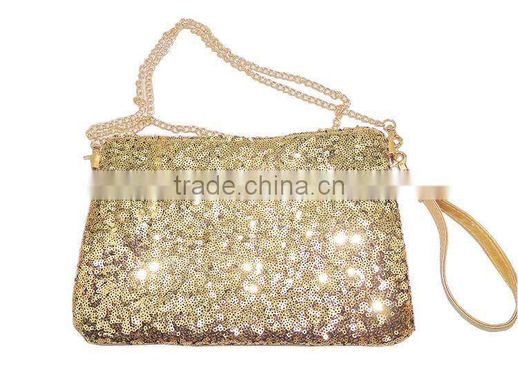 wholesale fashion ladies shiny sequin evening party bag