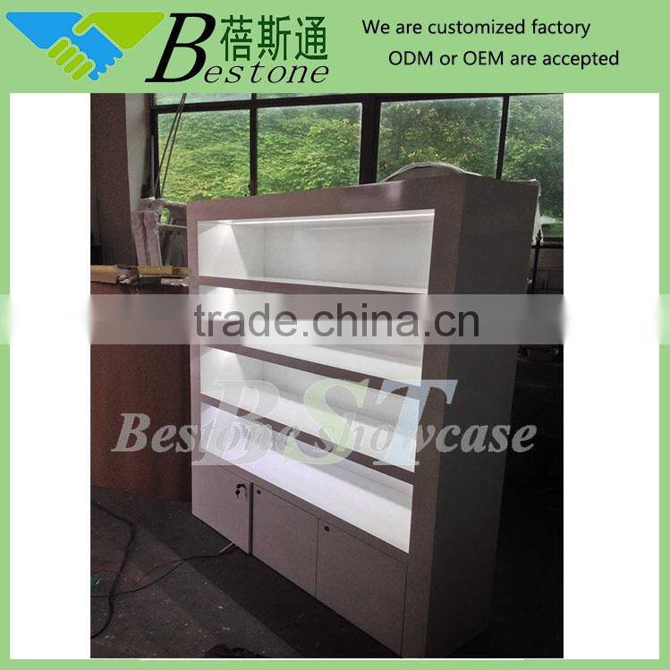 fashion beauty salon product shelf with led light strips