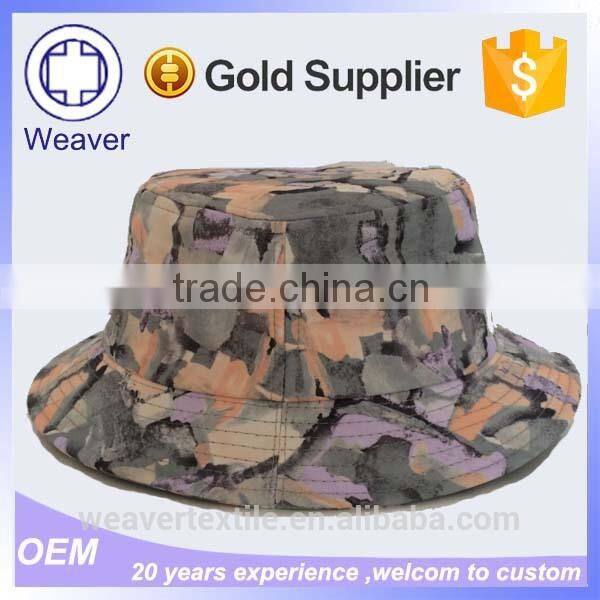 Design You Own Printed Short Brim Bucket Hats from China