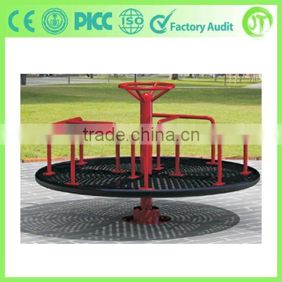 Unique design JT-12003B Outdoor fitness swiveling chair gym equipment flat turntable exercise machine