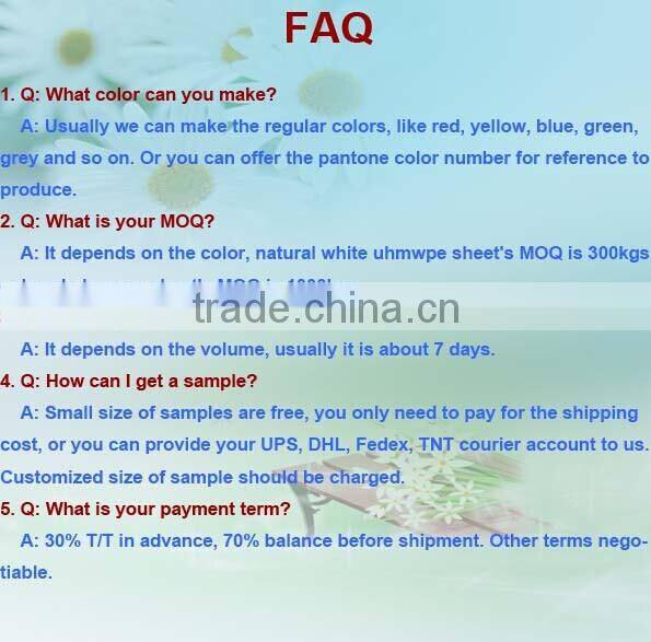 UHMW-PE double color board two layer two colors smooth surface