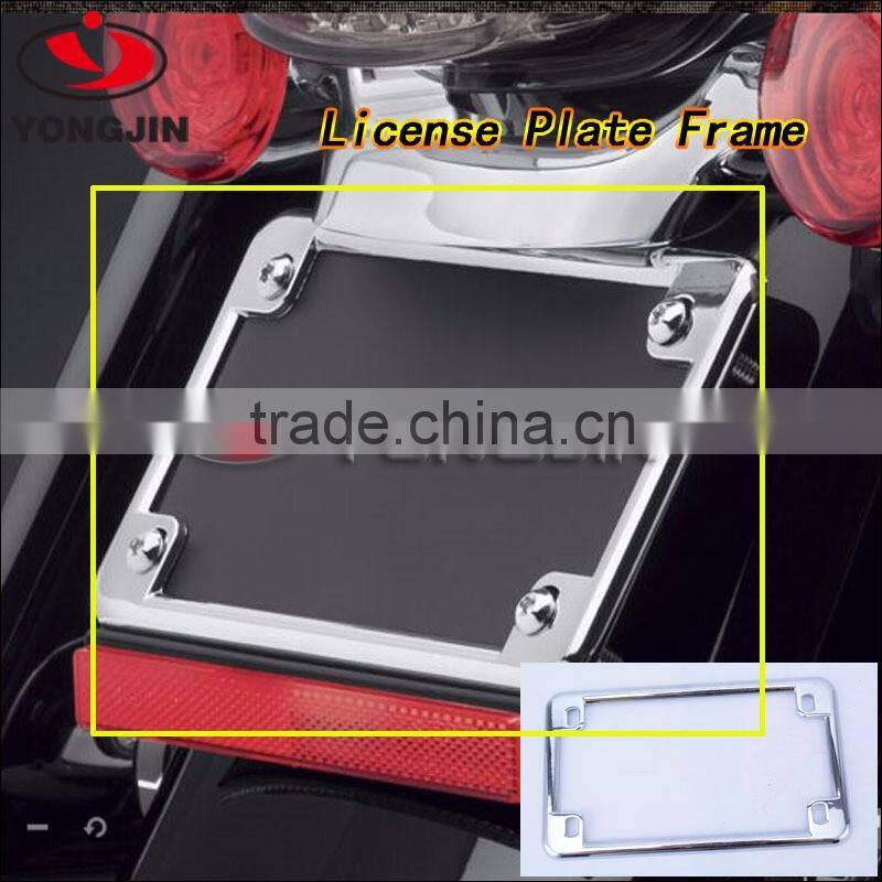 1 pcs Chrome license plate frame Fits Harley 7-1/4" x 4-1/4" license plates