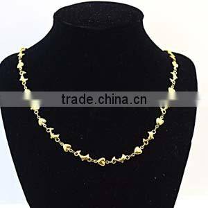 18k gold plated stainless steel jewellery female necklaces