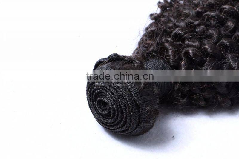 Kinky twists cheaphuman hair weaving Mongolian kinky curly hair weave