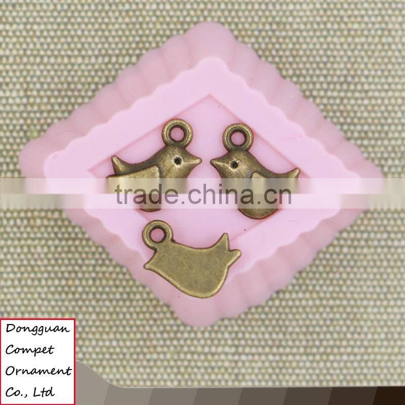 Wholesale diy jewelry ancient bronze oriole zinc alloy birds pendant