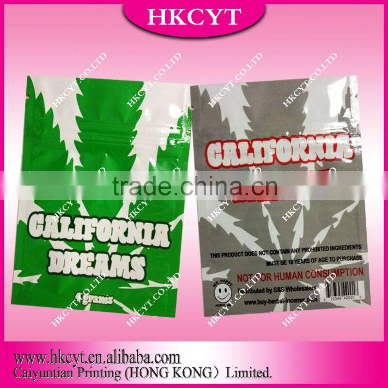 plastic rolling tobacco pouch/ tobacco pouch/Tobacco pouch with zipper