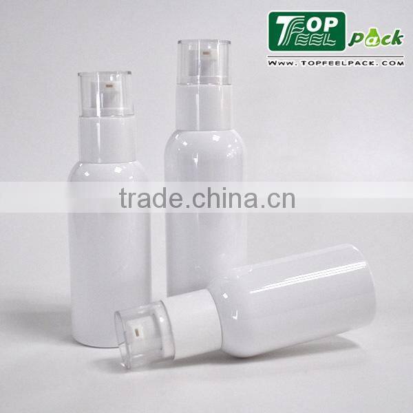 2015 Hot sale cosmetic packaging 80ml 100ml 120ml plastic pump bottle