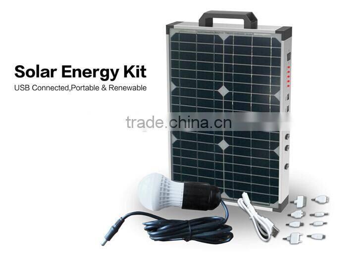 20W intergrated lithium ion battery solar generator, portable solar power system,off grid solar system