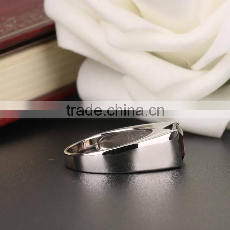 1.5CT Genuine Smoky Quartz Ring Cheap Gemstone 925 sukver Jewelry men's ring