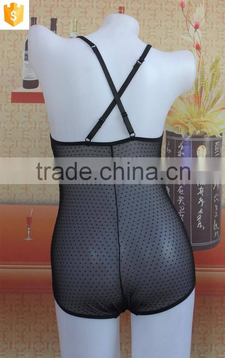 fashion hot black sexy mature women transparent lingerie nigntwear