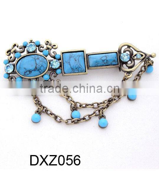 Stone flower rhinestone brooch,brooch in bulk,fancy brooch pin