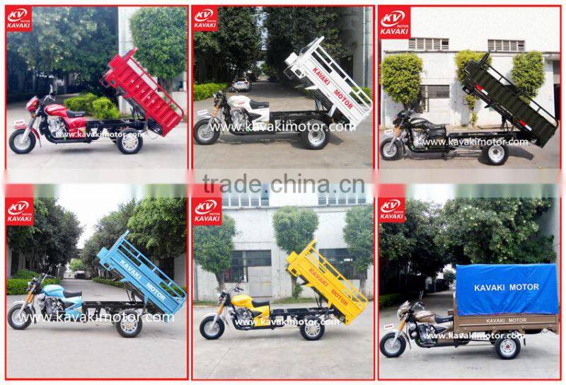 Three Wheel Family Farming Usage Electric Start Cargo Carrier Tricycle / Cargo Bike For Sale