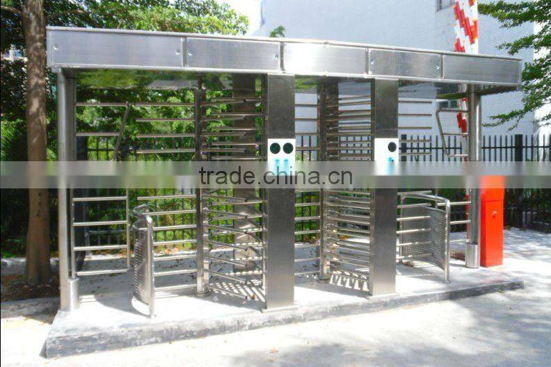 304 stainless steel biometric full height turnstile