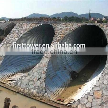 Hot dip galvanized Corrugated steel drain pipe
