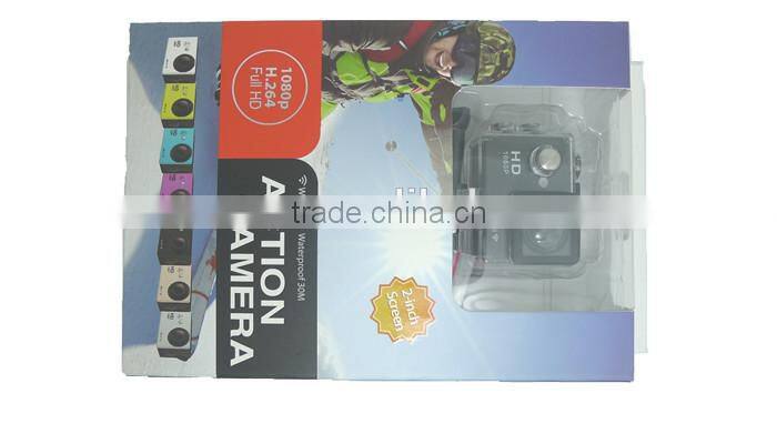 2.0 inch LCD screen 170 degree angle full HD 1080p sport wireless action camera