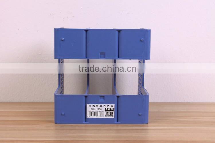 Office desktop cheap adjustable plastic Bookends