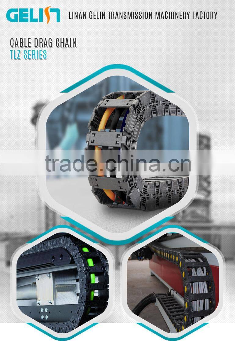 Reinforced industrial plastic wire carrier cnc cable drag chain manufacturer