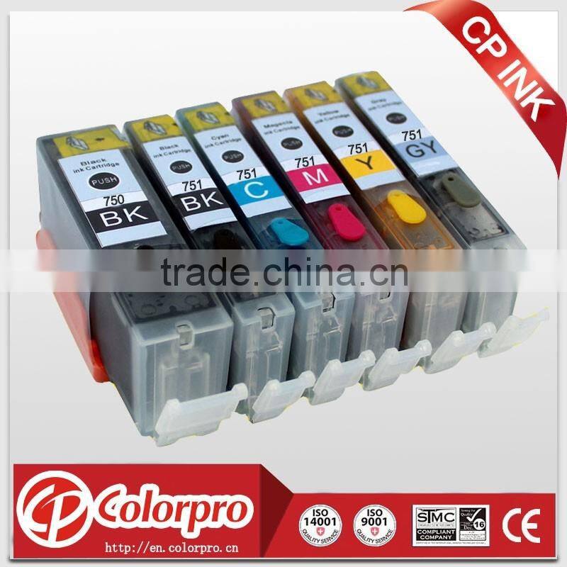 Wholesale refill inkjet cartridge for canon pgi750/cli751 for canon mg5470 mg6370/ip7270