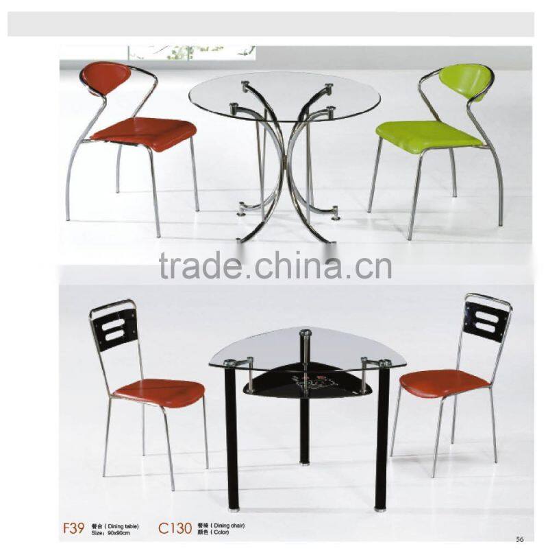 for 4 people extendable glass dining table factory sell directly YY31