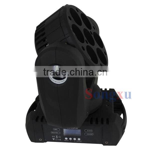 Foshan Factory RGBW 7x12w 4in1 High Power LED Moving Head Light Competitive Price DJ Light Stage Light