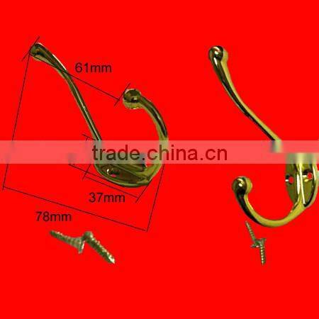 Hook Furniture Hook Zinc Alloy Single Hang Hook