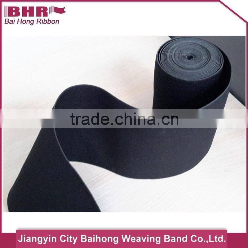 customized design wide black elastic band for wrist support