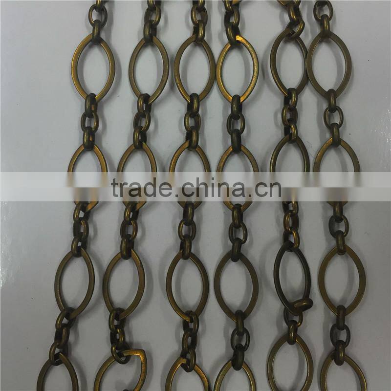 Popular decorative brass handmake chain,Bucket link chain.Clothing chain, waist chain, bag chain, key chain