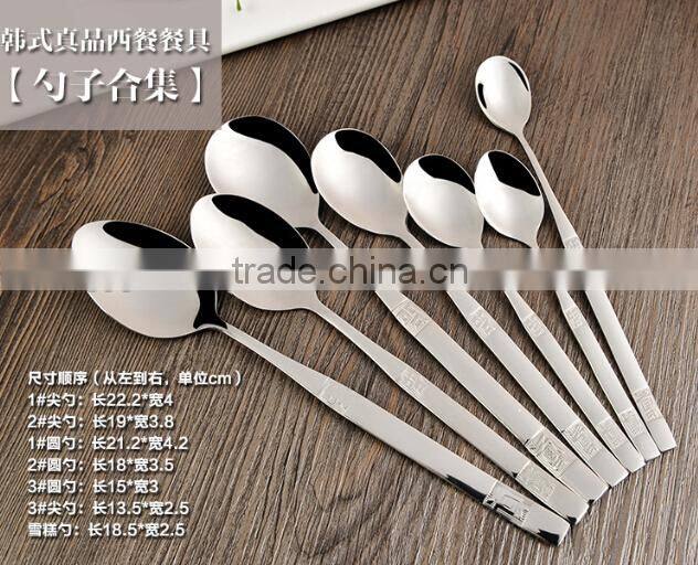 Korean stainless steel steak knife with high mirror polish and low price