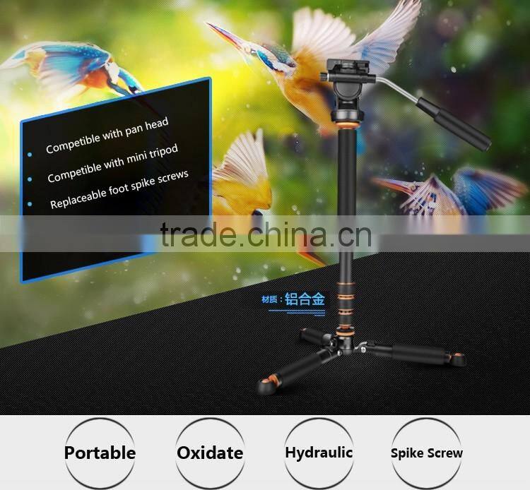 Heavy Duty Monopod With 360 degree Panoramic Head Portable Monopod Stand