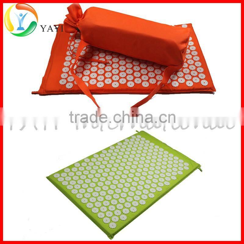 Back and Neck Pain Relief Acupressure Mat Set with Pillow