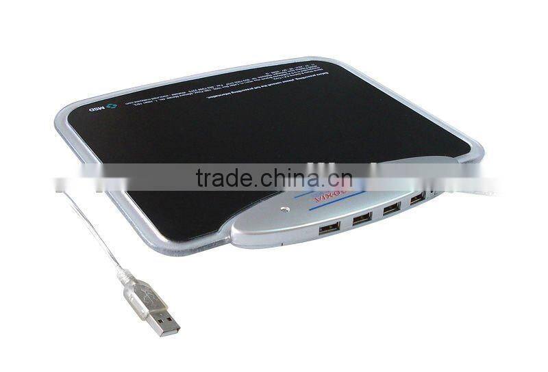 LED Light Lamp Mouse pad With 4 Ports USB HUB