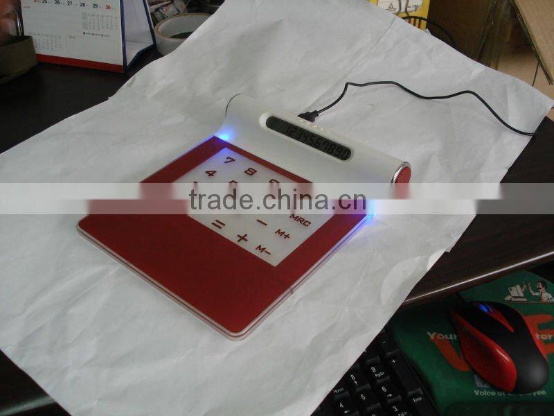calculator mouse pad with speaker and usb hub