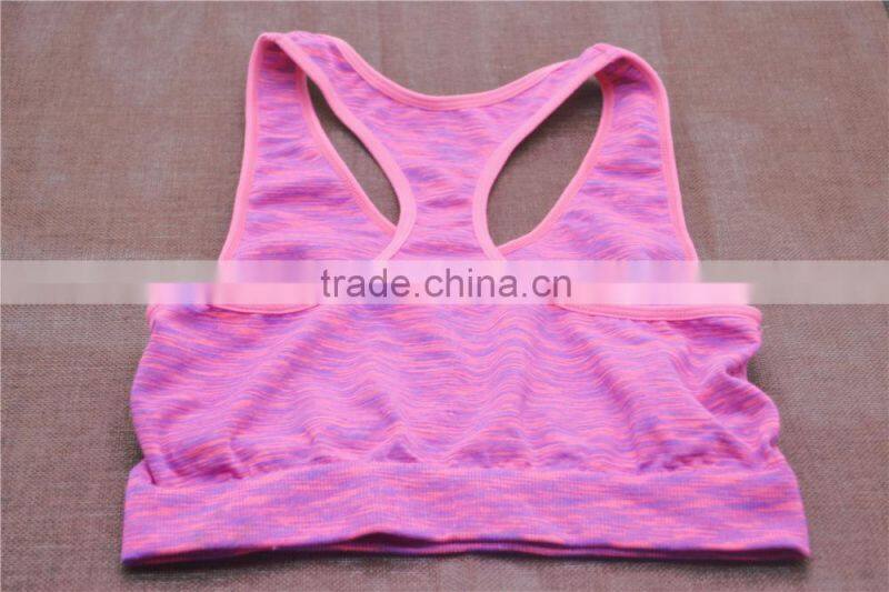 Sport yoga top seamless bra underwear women crop top
