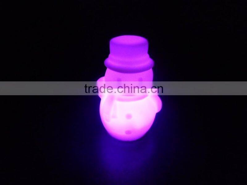 olor changing snow man for Christmas Decoration LED night light lamp