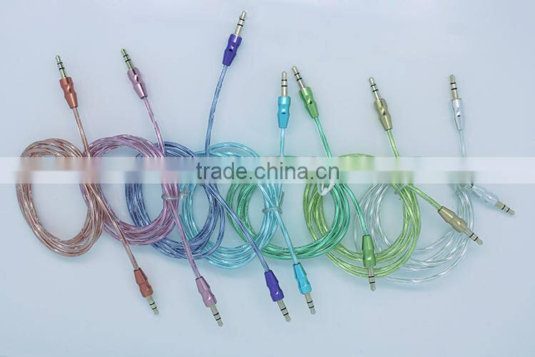 manufacture audio/DC3.5m to DC3.5mm transparent cable