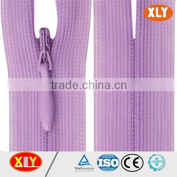 original manufacturer supply nylon concealed zips,close end invisible zipper