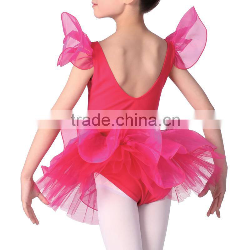red ballet dress kids ballet dress BT037