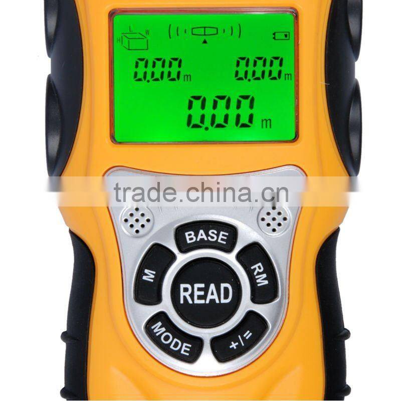 Bidirectional Ultrasonic Range Laser Measure Length Area Volume Distance Meter