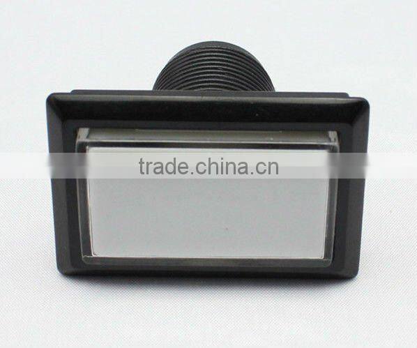 50.5*33 Rectangle with LED white plastic arcade game machine push button switch electric DJMAX pushbutton switch