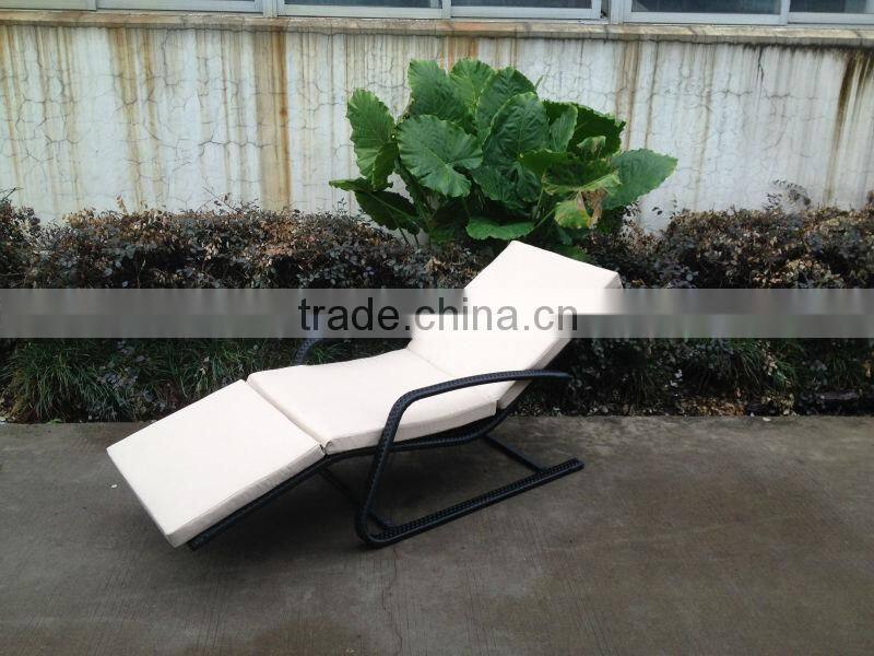 Popular Garden Furniture PE Rattan Steel Frame KD Design